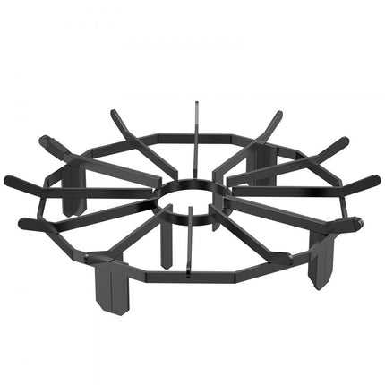 VEVOR Houten rooster, 27" zwaar uitgevoerd wielvuurrooster met 6 steunpoten, massieve gepoedercoate stalen staven, brandhouthouder voor houtkachel en buitencampingvuurplaats