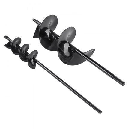 VEVOR tuinvijzel φ47x400m en φ97x400mm grondboor voor elektrische boor PCM stalen paalvijzel geschikt voor 3/8"(9,53mm) zeskantboormachine draaivijzel aardegatboor voor het planten en mengen van zaden