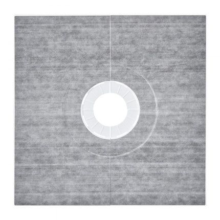 VEVOR Doucherandset 914 x 914 x 22 mm Grote douchebakset met 16 cm centrale afvoer Lichtgewicht EPS-douche-installatiekits met 2 waterdichte doeken Douchebak Kantelbeugels