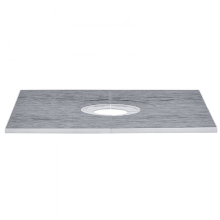 VEVOR Doucherandset 914 x 914 x 22 mm Grote douchebakset met 16 cm centrale afvoer Lichtgewicht EPS-douche-installatiekits met 2 waterdichte doeken Douchebak Kantelbeugels