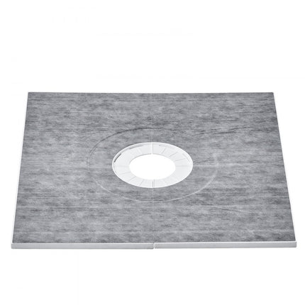 VEVOR Doucherandset 914 x 914 x 22 mm Grote douchebakset met 16 cm centrale afvoer Lichtgewicht EPS-douche-installatiekits met 2 waterdichte doeken Douchebak Kantelbeugels