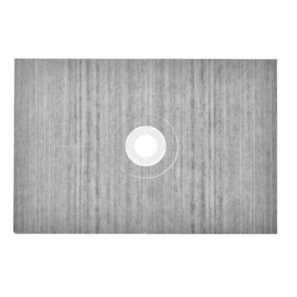 VEVOR doucherandset, 1219 x 1828 mm douchebakset met 160 mm centrale afvoer, lichtgewicht EPS douche-installatiekits met 2 waterdichte doeken, douchebak kantelstangen geschikt voor badkamer