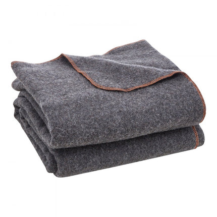 VEVOR campingdeken wollen deken 1,62x2,23m deken kamperen wandelen reizen lichtgrijs