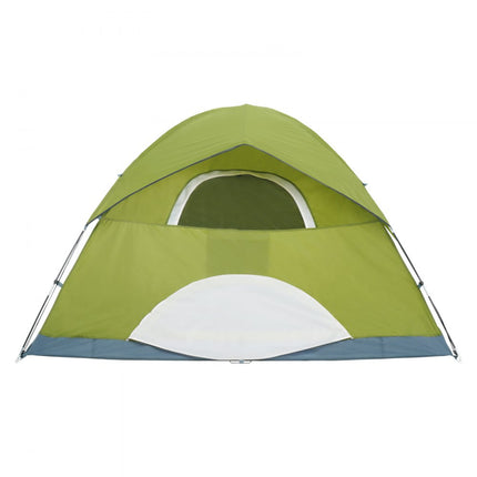 VEVOR kampeertent 3-persoons pop-up tent 214 x 214 x 122 cm koepeltentzeil van 190T Dacron + 150D Oxford-frame van 7,62 mm glasvezel trekkingtent festivaltent groen ideaal voor campingfestivals