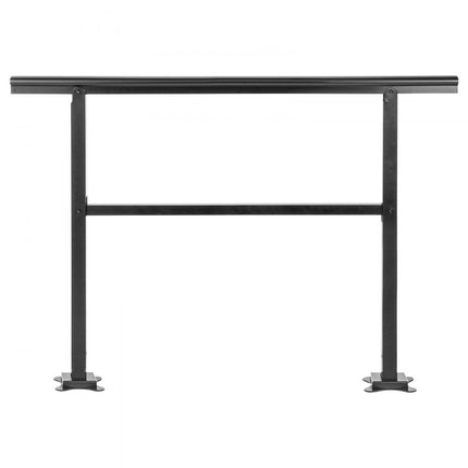 VEVOR Balustrade Trap Leuning Aluminium Trapleuning Aluminium Zwart Trapleuning 48 x 35,5