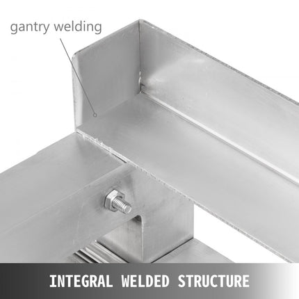 VEVOR Wasmachineverhoging 268 kg, Wasmachine Verhoger Voetstuk 122 x 66 x 56 cm, Wasmachine Basisstandaard met 2 Plank, Wasmachine Basis Aluminiumlegering en Roestvrij Staal, Onderstel Voor Wasmachine