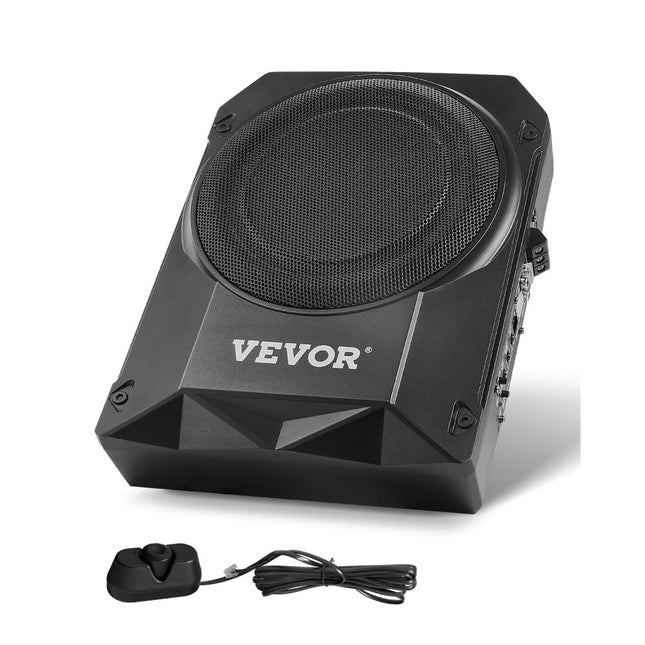 VEVOR Auto-subwoofer onder de stoel 400 W Slank actief subwoofersysteem 254 mm