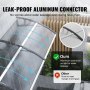 VEVOR luifel voordeur 965x1987mm dakbedekking UF50+ PC zonwerende folie voordeurluifel PC plaat + ABS beugel + aluminium connector bureauluifel UV-bestendig voordeurdak bureauboogluifel