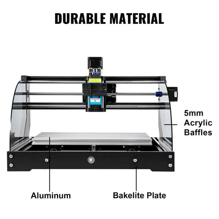 CNC freesmachine 3018 Pro Max VEVOR graveermachine GRBL+Offline Control 5500mW