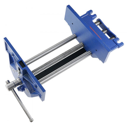 VEVOR bankschroef voor houtwerk 110 mm klemdiepte 335 mm openingsbreedte Parallelle bankschroef van gietijzer met poedercoating 11KN klemkracht Φ15-74 mm klembereik Ideaal voor houtbewerkingsstudio's