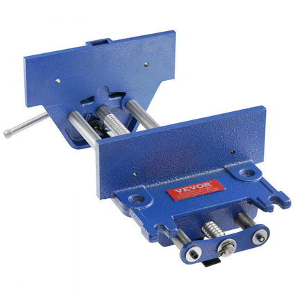 VEVOR bankschroef voor houtwerk 110 mm klemdiepte 335 mm openingsbreedte Parallelle bankschroef van gietijzer met poedercoating 11KN klemkracht Φ15-74 mm klembereik Ideaal voor houtbewerkingsstudio's