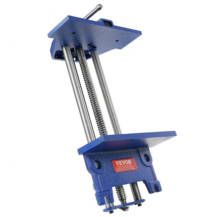 VEVOR bankschroef voor houtwerk 110 mm klemdiepte 335 mm openingsbreedte Parallelle bankschroef van gietijzer met poedercoating 11KN klemkracht Φ15-74 mm klembereik Ideaal voor houtbewerkingsstudio's