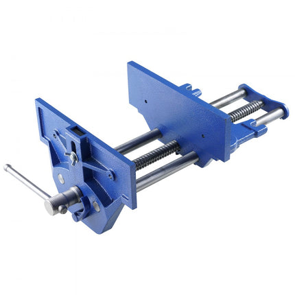 VEVOR bankschroef voor houtwerk 110 mm klemdiepte 335 mm openingsbreedte Parallelle bankschroef van gietijzer met poedercoating 11KN klemkracht Φ15-74 mm klembereik Ideaal voor houtbewerkingsstudio's