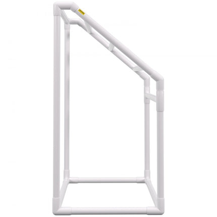 VEVOR handdoekenrek, handdoekenrek met 5 handdoekrails, vrijstaand, handdoekenrek voor spazwembaden, 94 x 60 x 127 cm, wit, draagvermogen 25 kg, PVC handdoekenrek met 8 handdoekklemmen en 1 haak