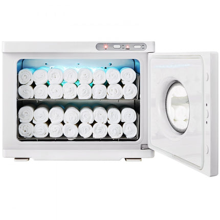 VEVOR 23 L handdoekverwarmer kompressen handdoek handdoekverwarmer 50-60 handdoeken, handdoekwarme kast handdoekwarme kast met UV-lamp, kompressenverwarmer warme handdoekverwarmer 360° verwarmingsfunctie