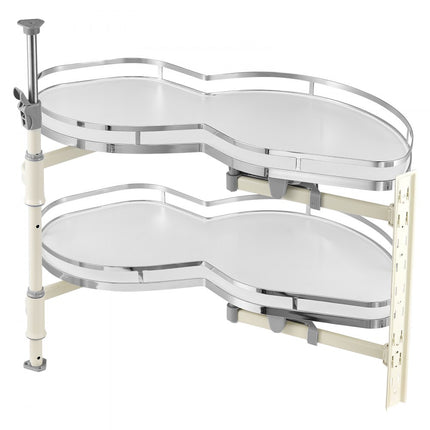 VEVOR keukenkastorganizer met 2 niveaus uitschuifbare soft close organizer