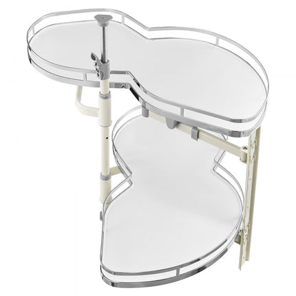 VEVOR keukenkastorganizer met 2 niveaus uitschuifbare soft close organizer