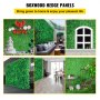 VEVOR Kunstmatige Haag 6 Stuks Buxus Achtergrond 50,8 x 50,8 cm Kunstmatige Buxus Paneel Gemaakt van 100% PE met Stevige Paneelbasis voor Balkon Woonkamer Restaurants Lobby Terras en andere Feesten