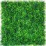 VEVOR Kunstmatige Haag 6 Stuks Buxus Achtergrond 50,8 x 50,8 cm Kunstmatige Buxus Paneel Gemaakt van 100% PE met Stevige Paneelbasis voor Balkon Woonkamer Restaurants Lobby Terras en andere Feesten