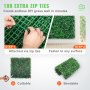 VEVOR Kunstmatig Buxus Hegpaneel, 12 Stuks, 50,8 x 50,8 cm, Kunstmatige Heggen, Kunstmatige Buxusomheining, Nep Klimop Realistisch Effect Groene Plastic Decoratie Voor Tuinen en Werven, 4 cm Dikte