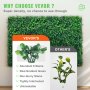 VEVOR Kunstmatig Buxus Hegpaneel, 12 Stuks, 61 x 40,6 cm, Kunstmatige Heggen, Kunstmatige Buxusomheining, Nep Klimop UV Realistisch Effect Groene Plastic Decoratie Voor Tuinen en Werven, 4 cm Dikte