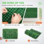 VEVOR Kunstmatig Buxus Hegpaneel, 12 Stuks, 61 x 40,6 cm, Kunstmatige Heggen, Kunstmatige Buxusomheining, Nep Klimop UV Realistisch Effect Groene Plastic Decoratie Voor Tuinen en Werven, 4 cm Dikte