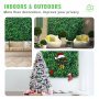 VEVOR Kunstmatig Buxus Hegpaneel, 24 Stuks, 50,8 x 50,8 cm, Kunstmatige Heggen, Kunstmatige Buxusomheining, Nep Klimop Realistisch Effect Groene Plastic Decoratie Voor Tuinen en Werven, 4 cm Dikte