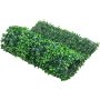 VEVOR Kunstmatig Buxus Hegpaneel, 24 Stuks, 61 x 40,6 cm, Kunstmatige Heggen, Kunstmatige Buxusomheining, Nep Klimop UV Realistisch Effect Groene Plastic Decoratie Voor Tuinen en Werven, 4 cm Dikte