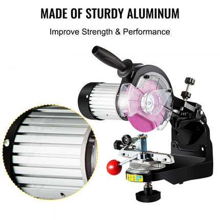 VEVOR 230W Elektrische Kettingzaag Kettingslijper Slijper 110V Schijf Commercieel Geweldig