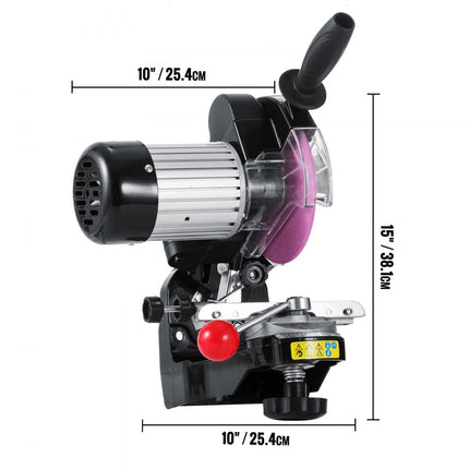 VEVOR 230W Elektrische Kettingzaag Kettingslijper Slijper 110V Schijf Commercieel Geweldig