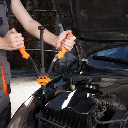 VEVOR Klinkmoertangenset Blindklinkmoertang 350 mm klinktang 7 sets moeren en doornen Klinkmoergereedschap M6 M8 M10 Professionele handklinknageltang Klinkhamer Draadmoer Klinknageltang Tang