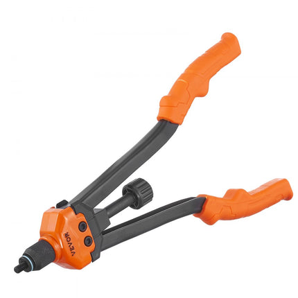 VEVOR klinkmoertangenset blindklinkmoertang 410 mm, klinknageltang 13 sets moeren en doornen, klinkmoergereedschap M3 M4 M5 M6 M8 M10 M12 professionele handklinknageltang, klinkmachine draadklinknagels