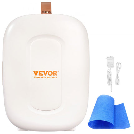 VEVOR 4 L / 6 blikjes minikoelkast, 2 in 1 kleine koelkast Koel- en verwarmingsfunctie, slot Compacte drankkoelkast 9V DC / 220V AC voor kantoor en slaapzaal Drankcosmetisch wit