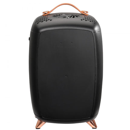 VEVOR 6L draagbare gespiegelde schoonheidskoelkast met LED-verlichting, zwarte 9V DC make-up minikoelkast, 8 blikken 3 LED-spiegellichtmodus, kleine huidverzorgingskoelkast voor kantoor, slaapkamer, enz.