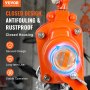 VEVOR mini hefboomtakel 0.25T draagvermogen kettingtakel 260N trekkatrol 1.40m hefhoogte rateltakel $4x12mm hijsketting maattakel Weston dubbele ratelrem 360° draaibare haak handkettingtakel