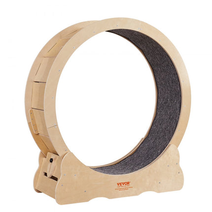 VEVOR Kattenloopwiel 910x320x970mm Kattenloopwiel gemaakt van berken- en populierenmultiplex Kattenwiel Geluidsarm Uitneembare binnenmat Kattenwiel Geschikt voor katten met een gewicht van 3,6 tot 6,6 kg