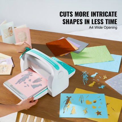 VEVOR handmatige stans- en embossingmachine 226 mm kunstnijverheid scrapbooking DIY