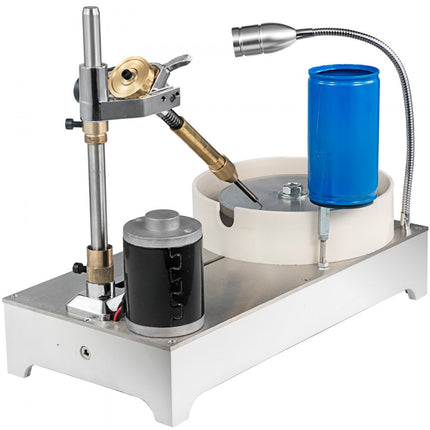 VEVOR Gem Faceting Machine Lapidaire Sieraden Polijstmachine Snelheid 120W 1800RPM, Gem Facetten Machine 150mm, Gem Snijmachine met LCD Precisiemanipulator, Rock Slijpen Polijstmachine voor Gem Jade