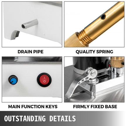 VEVOR Gem Faceting Machine Lapidaire Sieraden Polijstmachine Snelheid 120W 1800RPM, Gem Facetten Machine 150mm, Gem Snijmachine met LCD Precisiemanipulator, Rock Slijpen Polijstmachine voor Gem Jade