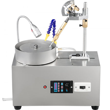 VEVOR Gem Faceting Machine Lapidaire Sieraden Polijstmachine Voor Gem Snelheid 2800 RPM, 180W Gem Facetten Machine, Gem Snijmachine met Mechanische Handvat, Rock Slijpen Polijstmachine Voor Gem Jade