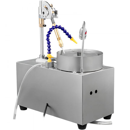 VEVOR Gem Faceting Machine Lapidaire Sieraden Polijstmachine Voor Gem Snelheid 2800 RPM, 180W Gem Facetten Machine, Gem Snijmachine met Mechanische Handvat, Rock Slijpen Polijstmachine Voor Gem Jade