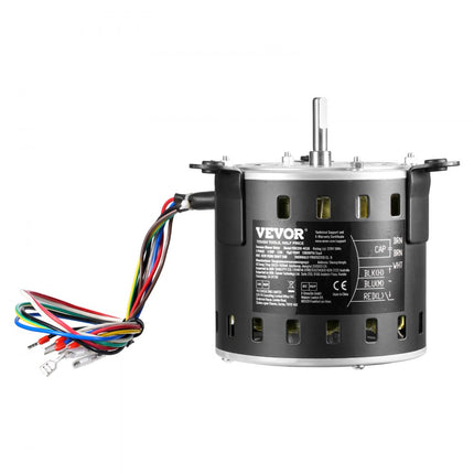 VEVOR 1/2 PK ventilatormotor 2,6A 1300/1100/800rpm 3 versnellingen 15μF/450V condensator