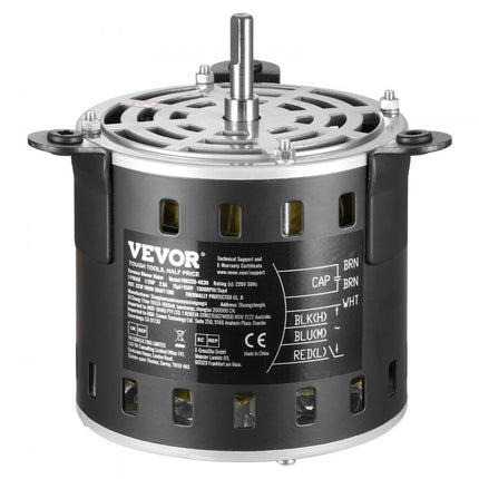 VEVOR 1/2 PK ventilatormotor 2,6A 1300/1100/800rpm 3 versnellingen 15μF/450V condensator
