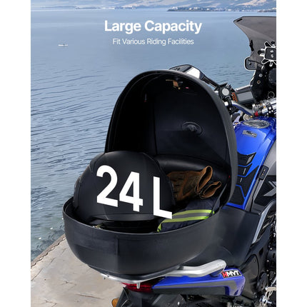 VEVOR motorkoffer topkoffer universele motortas 24L topkoffer waterdicht