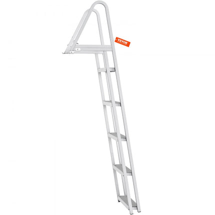 VEVOR zwemtrap bootladder afneembaar 5 treden 159kg draagvermogen 610x455x1825mm