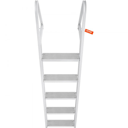 VEVOR zwemtrap bootladder afneembaar 5 treden 159kg draagvermogen 610x455x1825mm