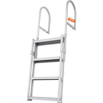 VEVOR telescopische zwemtrap 4 treden ladder boot jachtschip 465x605x1400-1705mm