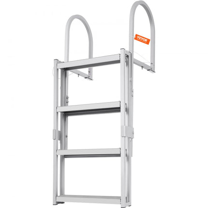 VEVOR telescopische zwemtrap 4 treden ladder boot jachtschip 465x605x1400-1705mm