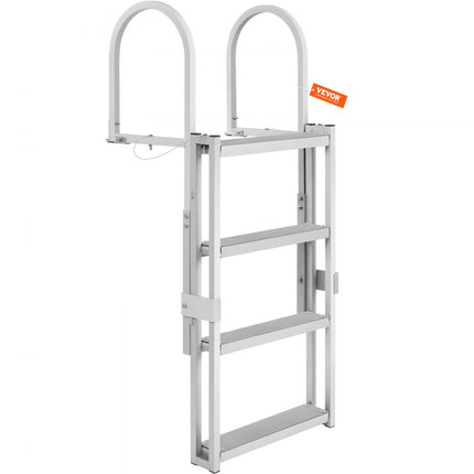 VEVOR telescopische zwemtrap 4 treden ladder boot jachtschip 465x605x1400-1705mm