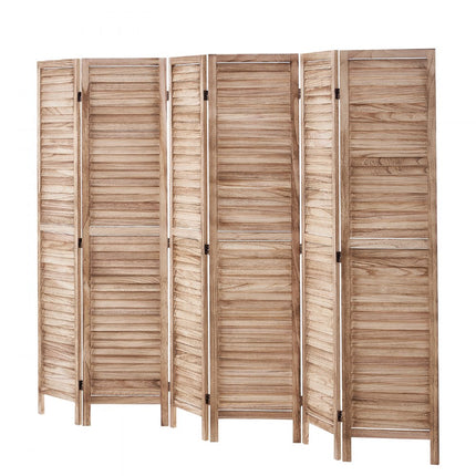 VEVOR roomdivider roomdivider scherm houten 6-delig opvouwbaar 242cm privacyscherm